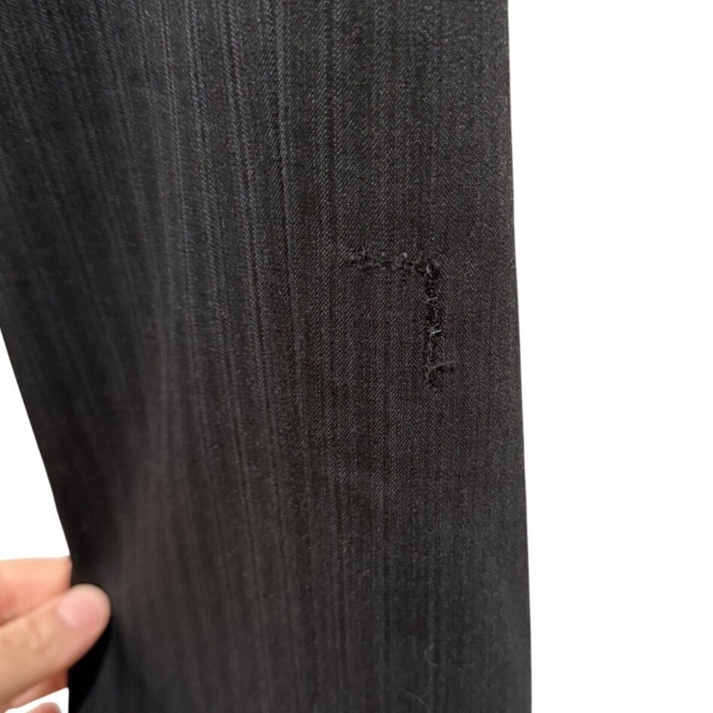 HUGO BOSS Aamon/Hago Men's Charcoal Pinstripe Wool Suit Blazer Size 46 Business - Picture 15 of 16
